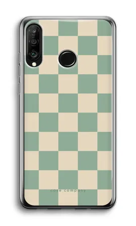 Checkered Mint, Huawei P30 Lite soft case