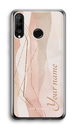 Gold Lines Namecase - Blush