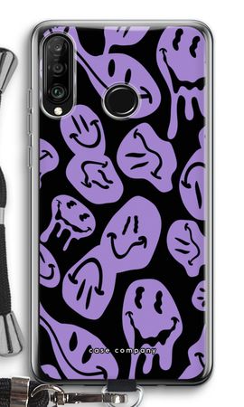 Schmelzender Smiley - Lila