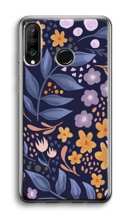 Flowers with blue leaves