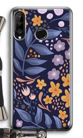 Flowers with blue leaves