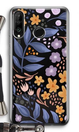 Flowers with blue leaves