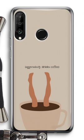 Aggressively drinks coffee