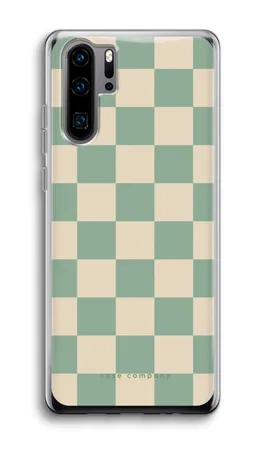 Checkered Mint, Huawei P30 Pro weiche Hülle