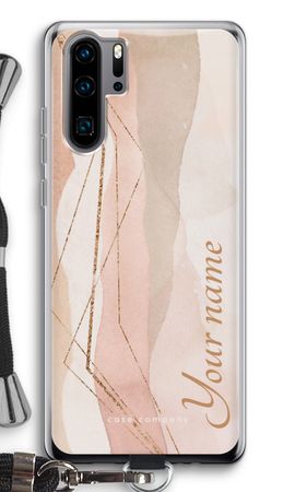 Gold Lines Namecase - Blush