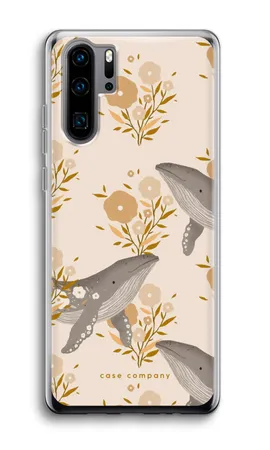Floral Whales, Mек кейс Huawei P30 Pro