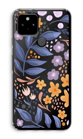 Flowers with blue leaves