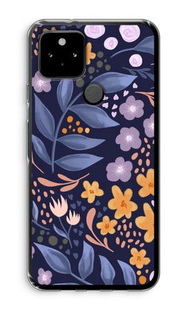 Flowers with blue leaves