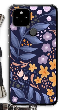 Flowers with blue leaves