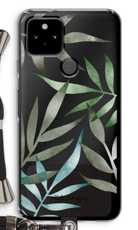 Tropical watercolor leaves