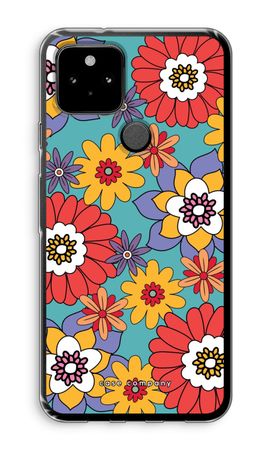 Retro Flowers - Blue