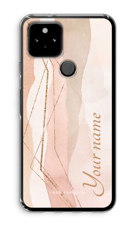 Gold Lines Namecase - Blush