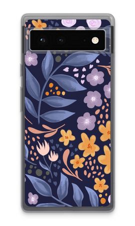 Flowers with blue leaves