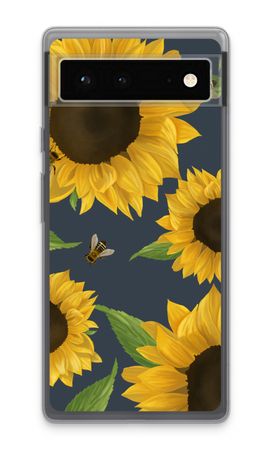 Sunflower and bees