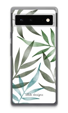 Tropical watercolor leaves