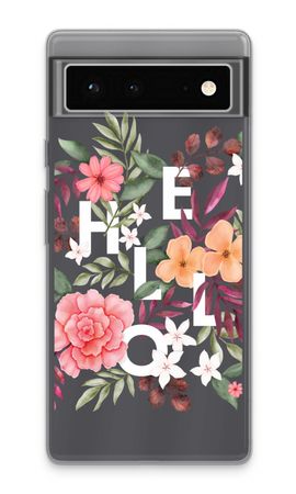 Hello in flowers