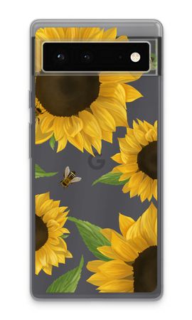 Sunflower and bees