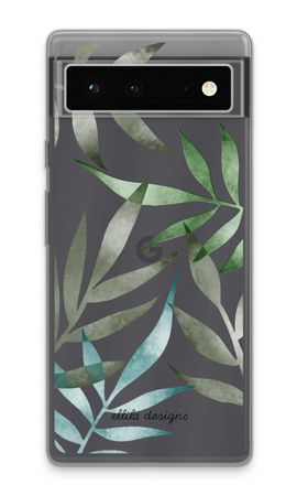 Tropical watercolor leaves