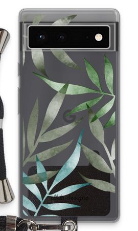 Tropical watercolor leaves