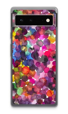 Överlappande akvarellprickar