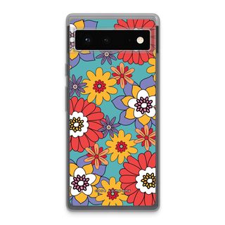 Retro Flowers - Blue