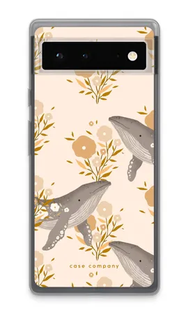 Floral Whales, Měkké pouzdro Google Pixel 6