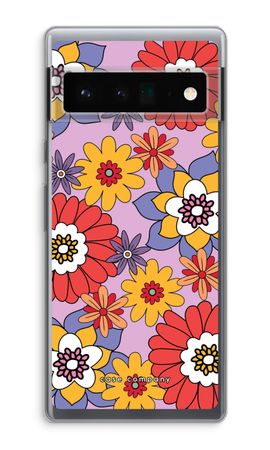 Retro Flowers - Purple