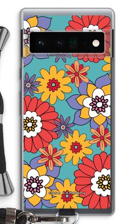 Retro Flowers - Blue