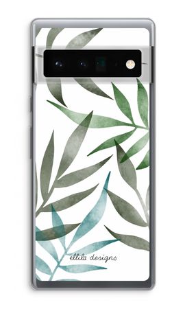 Tropical watercolor leaves