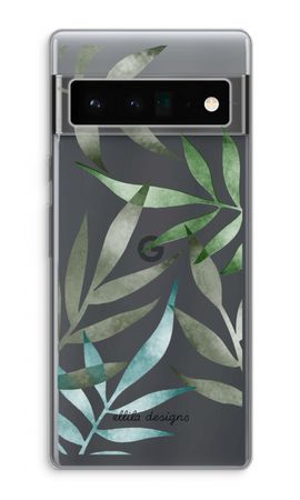 Tropical watercolor leaves