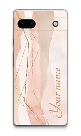 Gold Lines Namecase - Blush