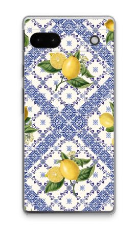 Blue tiles and lemons