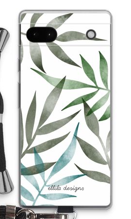 Tropical watercolor leaves