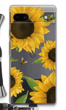 Sunflower and bees