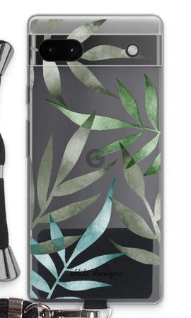 Tropical watercolor leaves