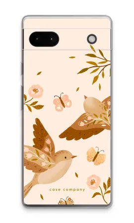Fluttering Pair, Google Pixel 6a soft hoesje