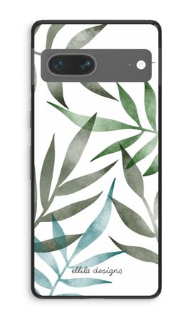 Tropical watercolor leaves