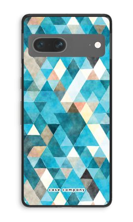 Coloured triangles blue