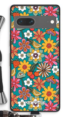 Retro Blumen N°2 - Blau