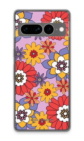 Retro Flowers - Purple