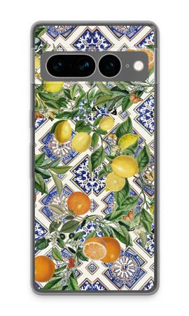 Blauwe tegels, citroenen en sinaasappels