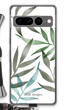 Tropical watercolor leaves