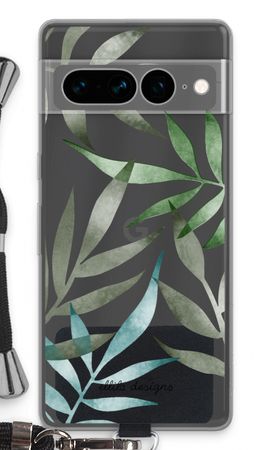 Tropical watercolor leaves