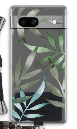 Tropical watercolor leaves