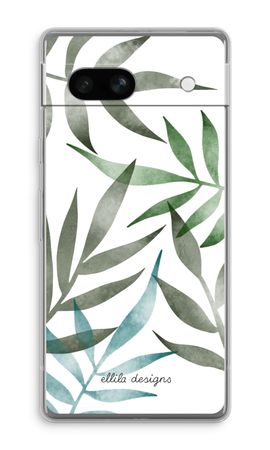 Tropical watercolor leaves