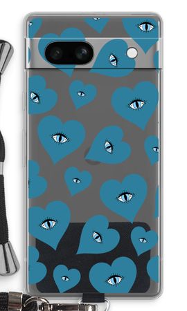 Blue heart eyes