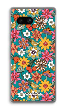 Retro Flowers N°2 - Blue