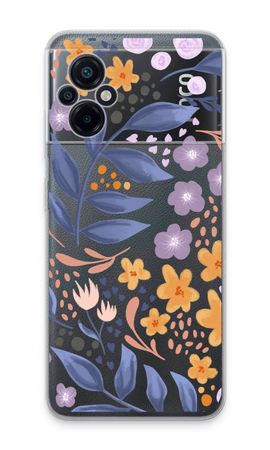 Flowers with blue leaves