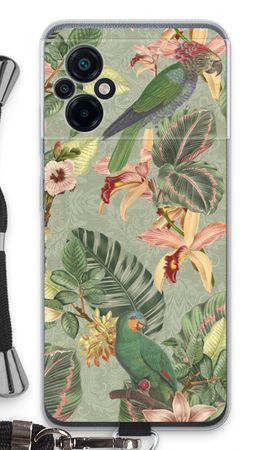 Tropical jungle parrot