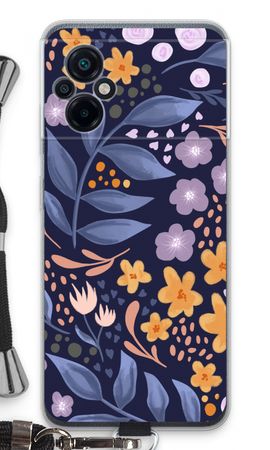 Flowers with blue leaves